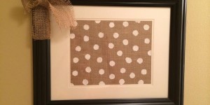 polka dot in frame