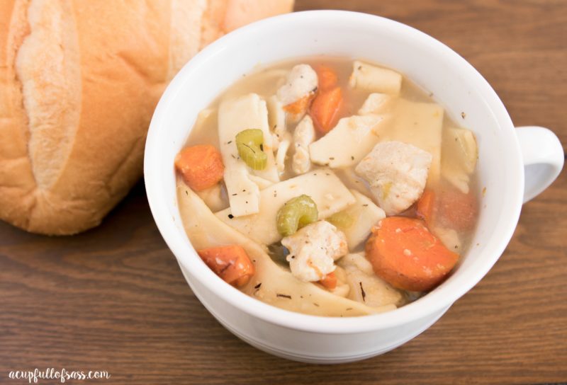 Homemade Chicken Noodle Soup Recipe in the pressure cooker (instant pot) in only 7 minutes. Homemade Chicken Noodle Soup in a pressure cooker in only 7 minutes.