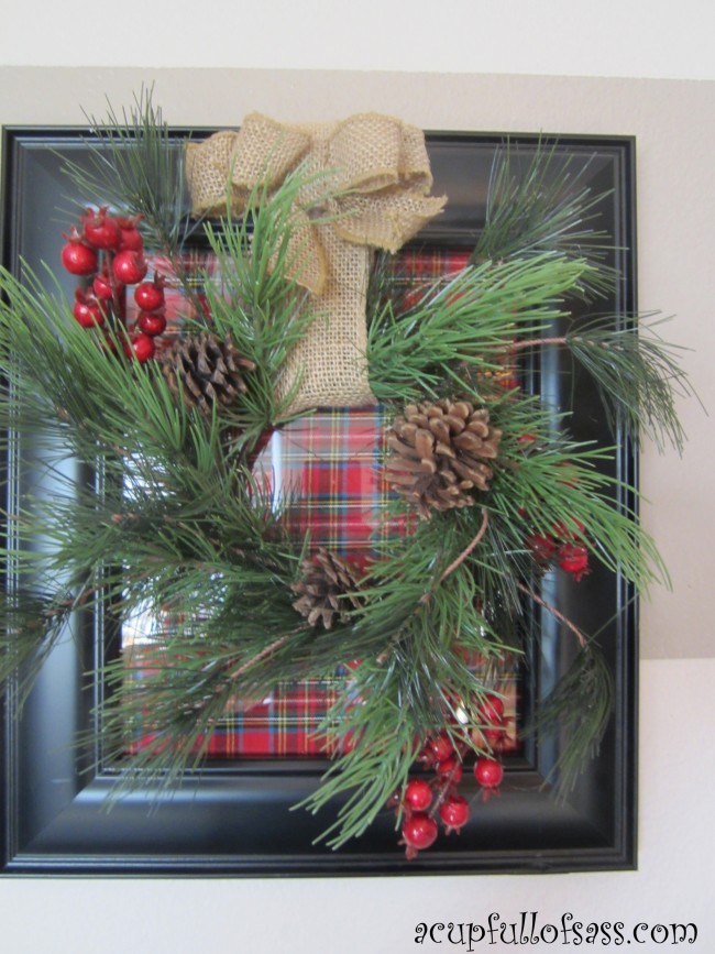 picture frame wreath