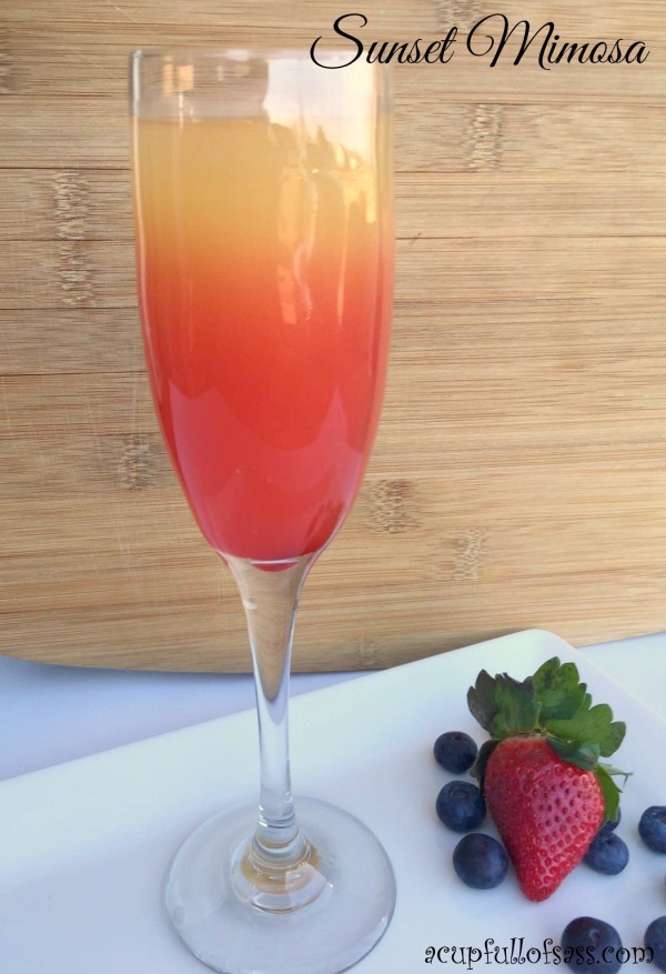 Sunset Mimosa brunch drink recipe