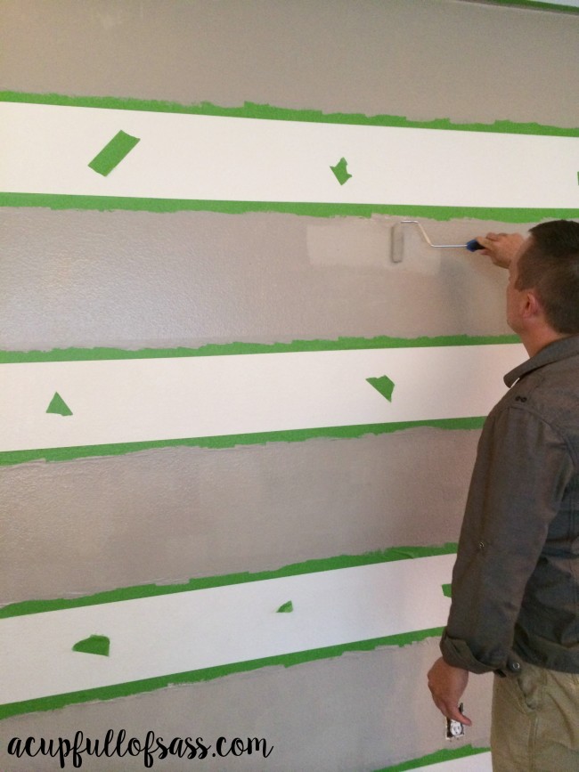 DIY How to Paint Stripes on a Wall - Dessert Fortress - Lyndhurst Timber