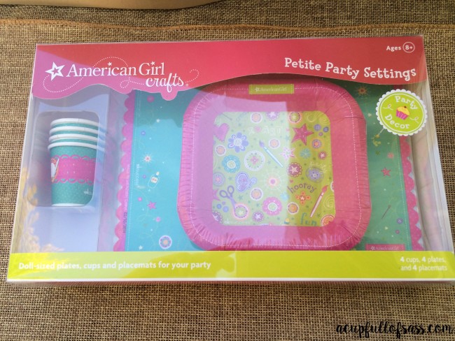 American Girl Doll Party plates