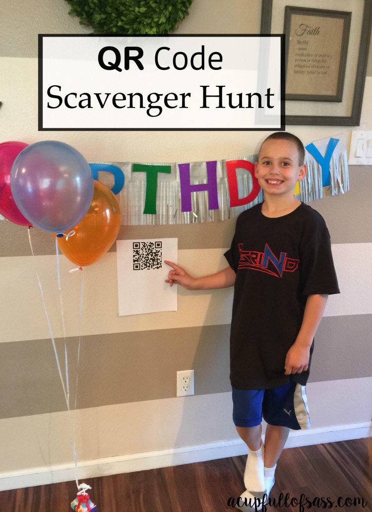 QR Code Birthday Scavenger Hunt