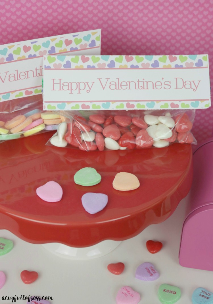 Valentine's day treat bag toppes