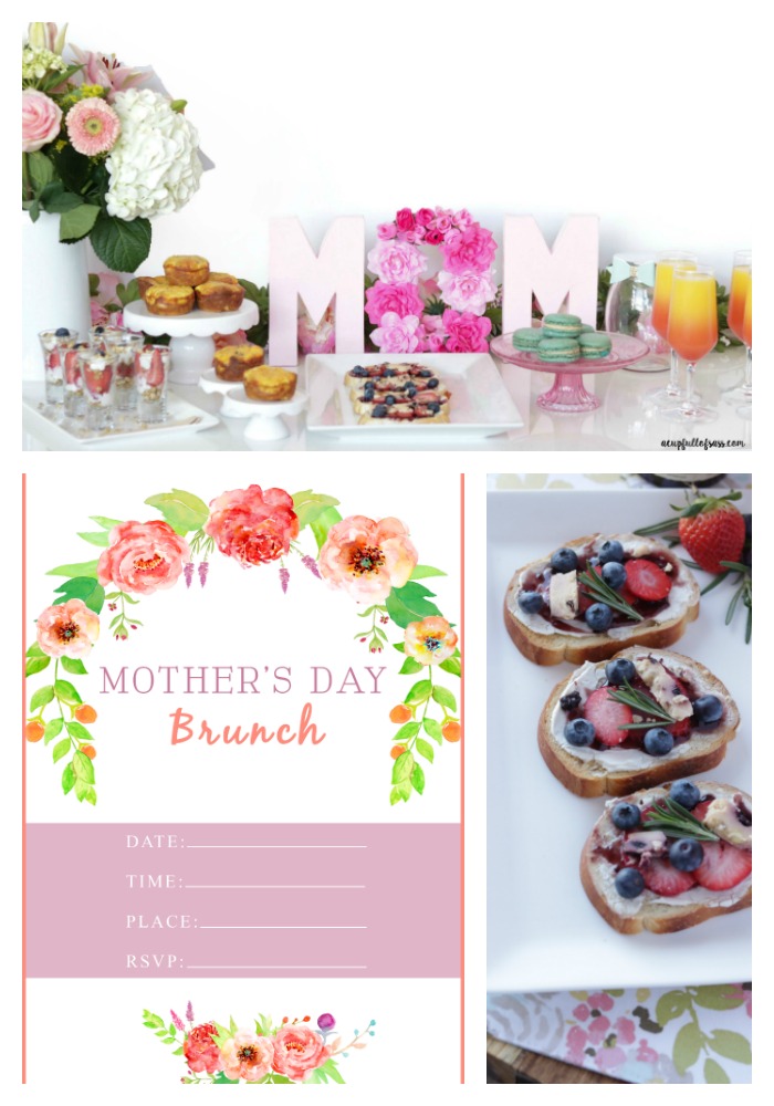 Mother's Day Brunch with Free Invitation Printable. 