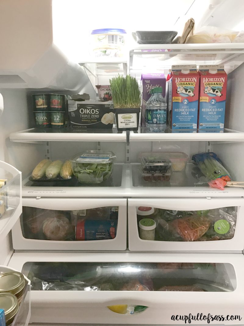 What I eat and how I organize my refrigerator.