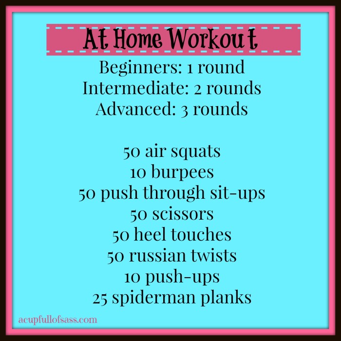 at home workout