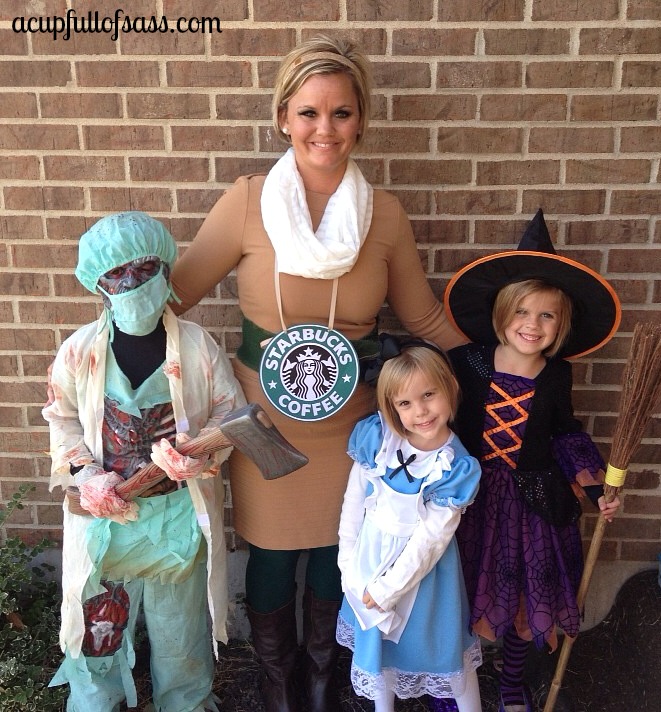 Starbucks Halloween Costume DIY - A Cup Full of Sass