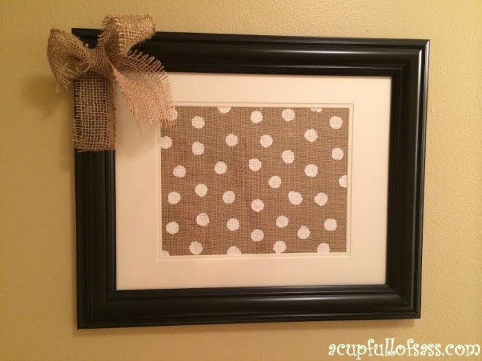 polka dot in frame