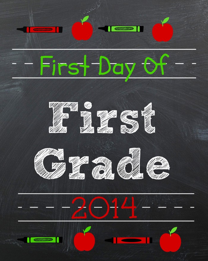 1st Grade Printable