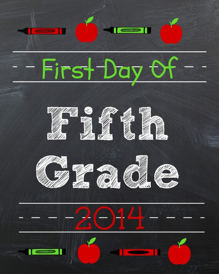 5th Grade Printable