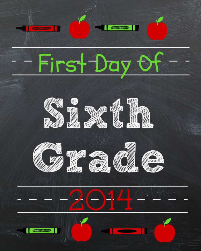 6th Grade Printable