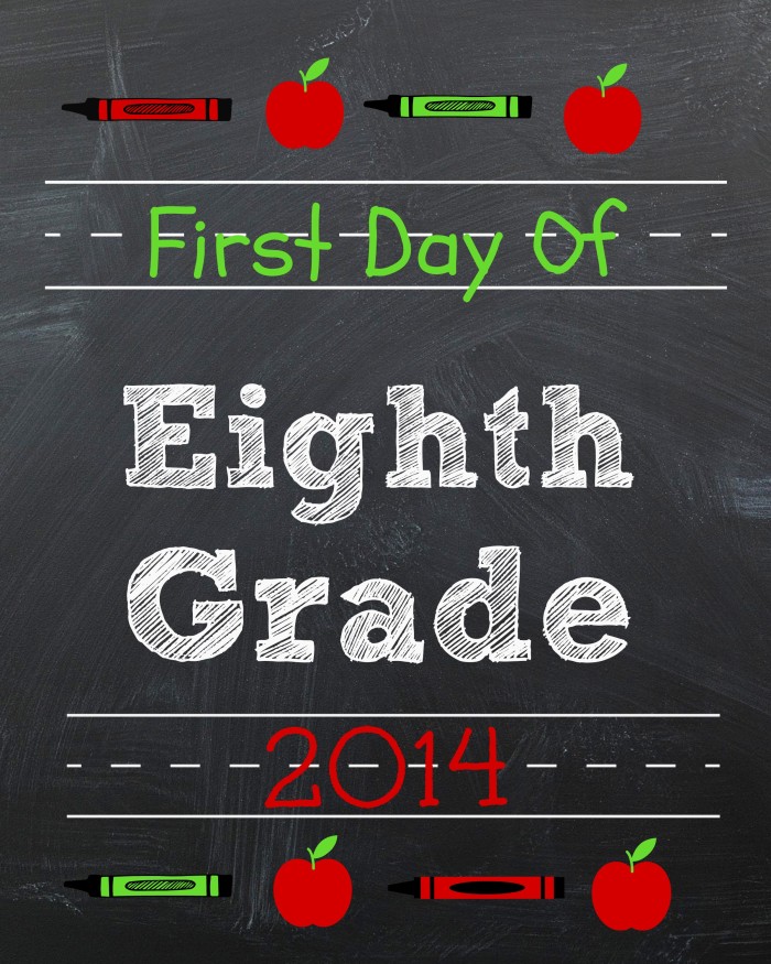 8th Grade Printable