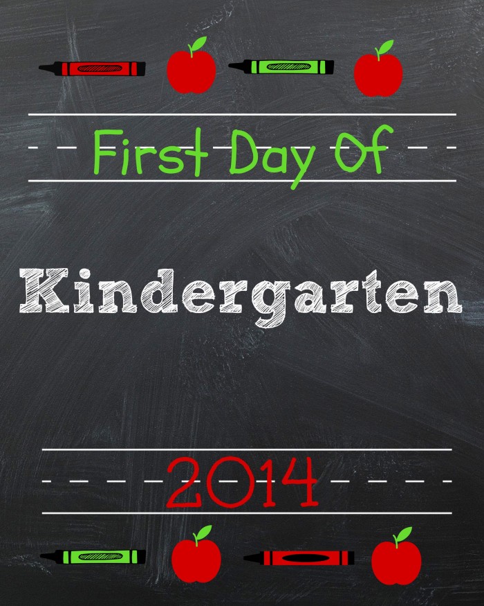 Kindergarten Printable