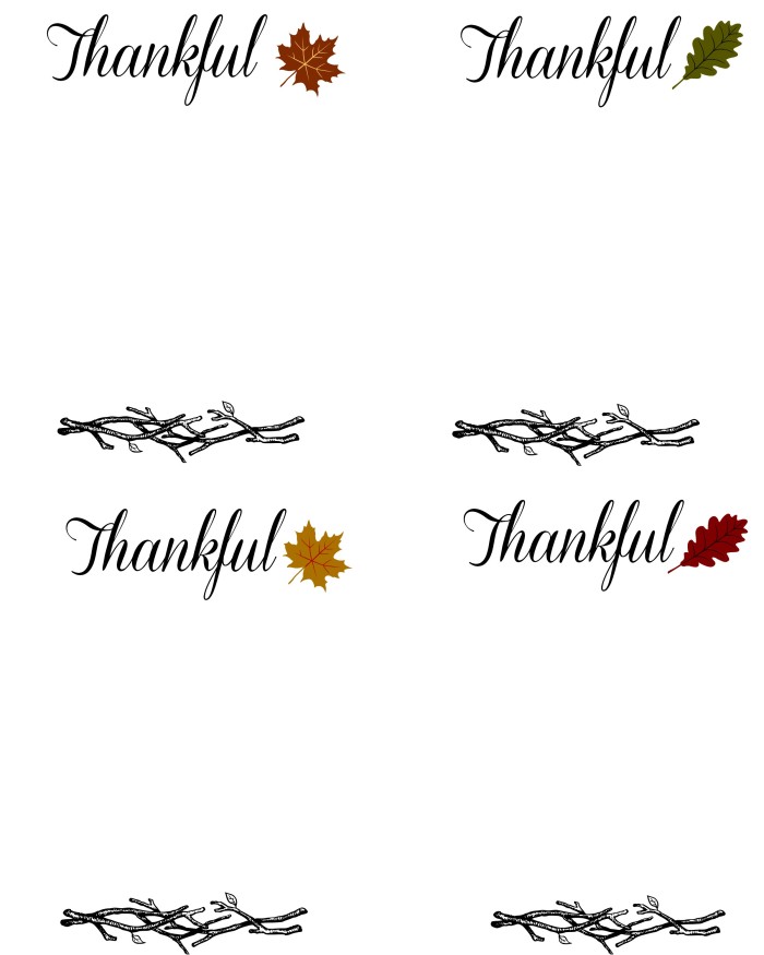 Thankful Printables for blog