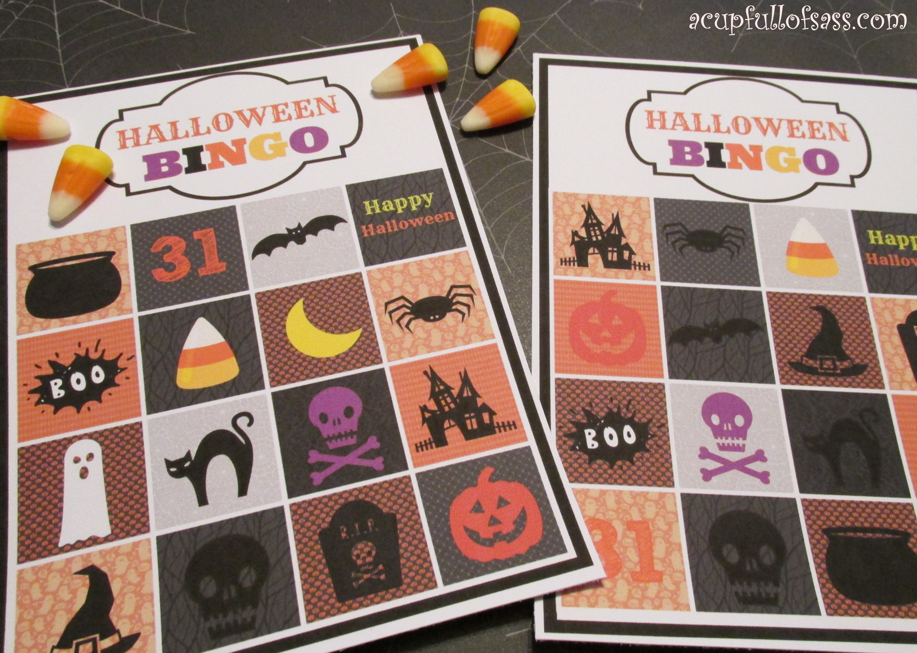 Halloween Bingo Cards