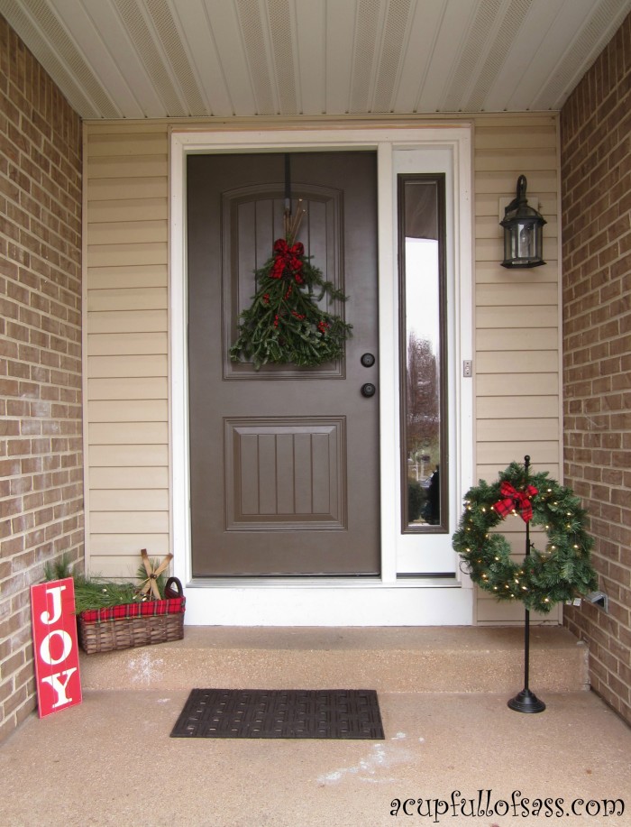 christmas front porch decor