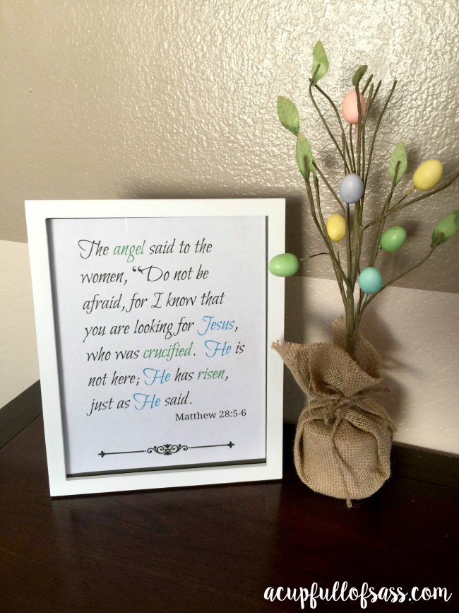 Easter verse printable