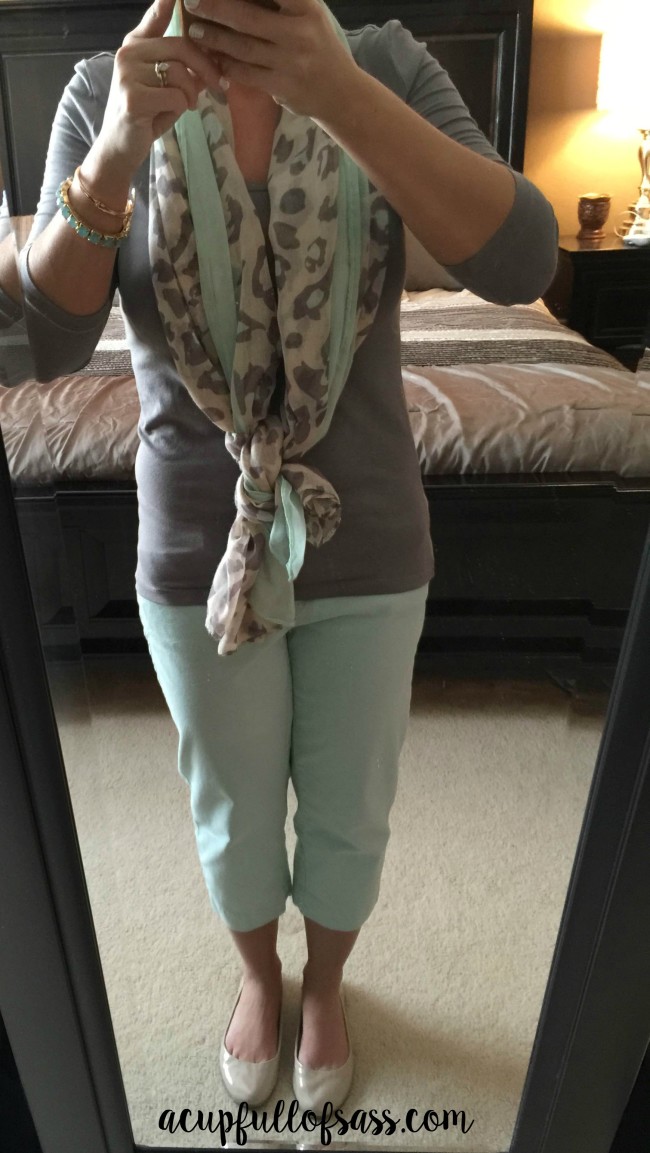 mint spring outfit