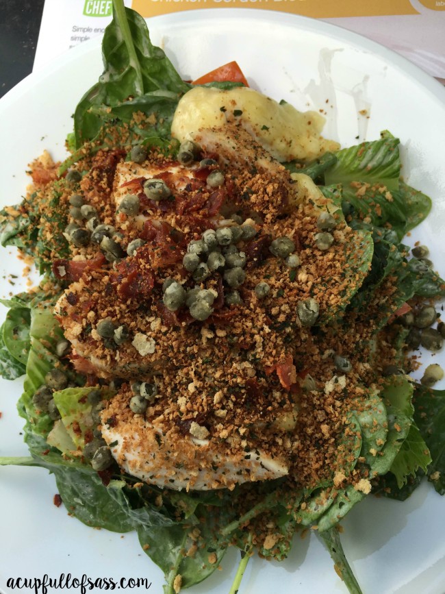 Green Chef Chicken Cordon Bleu Salad