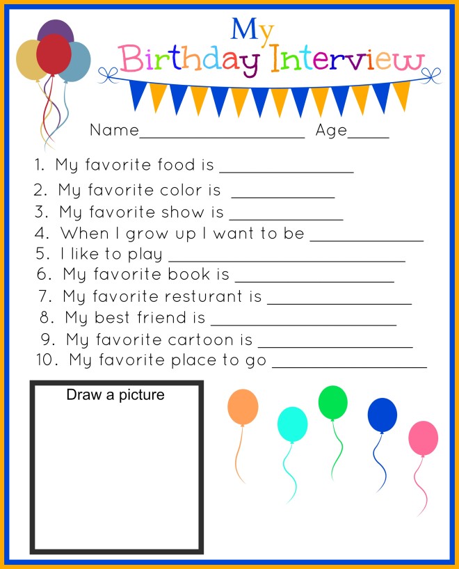 my bday interview printable boy