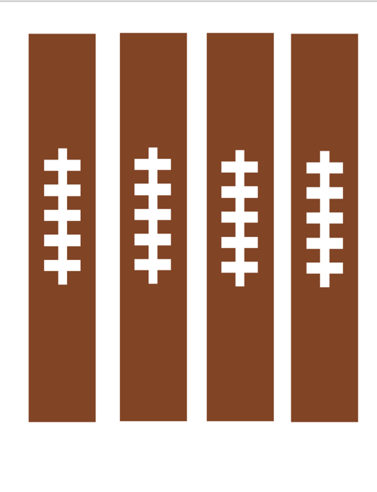 Football treat bag printable