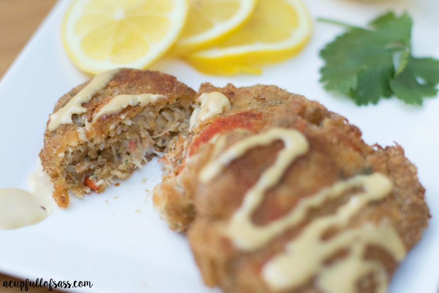 open crab cake