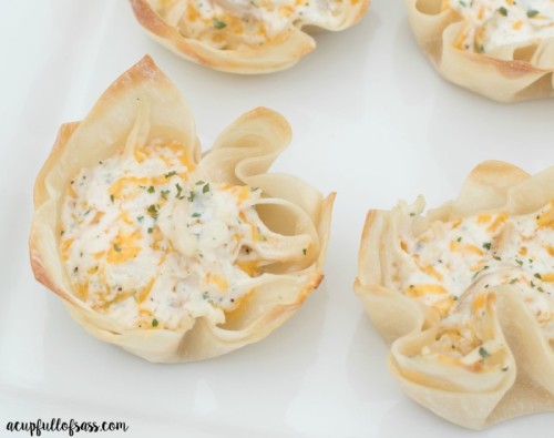 wonton cups inside