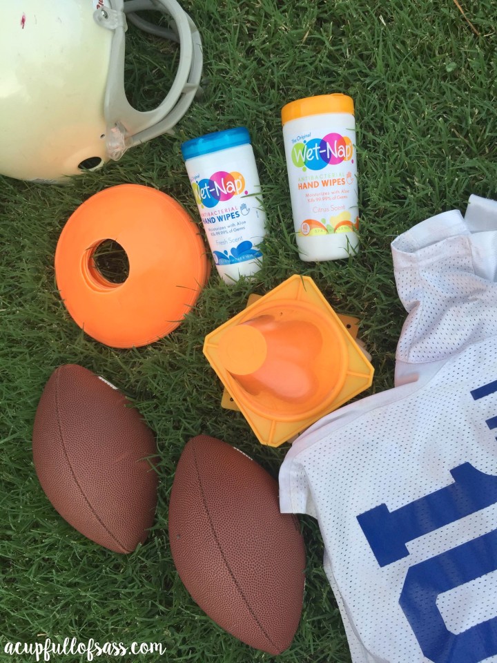 Wet-Nap Football Practice