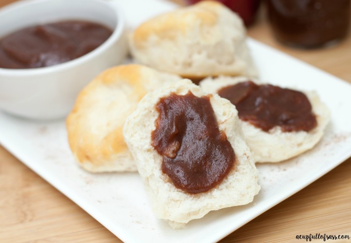 This easy Homemade Apple Butter recipe can be made in slow-cooker