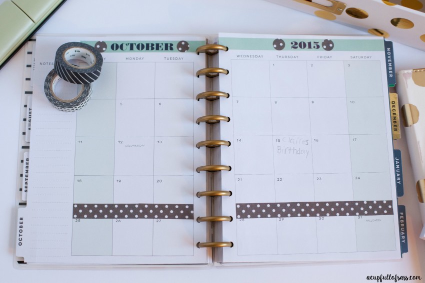 How to decorate planner with washi tape
