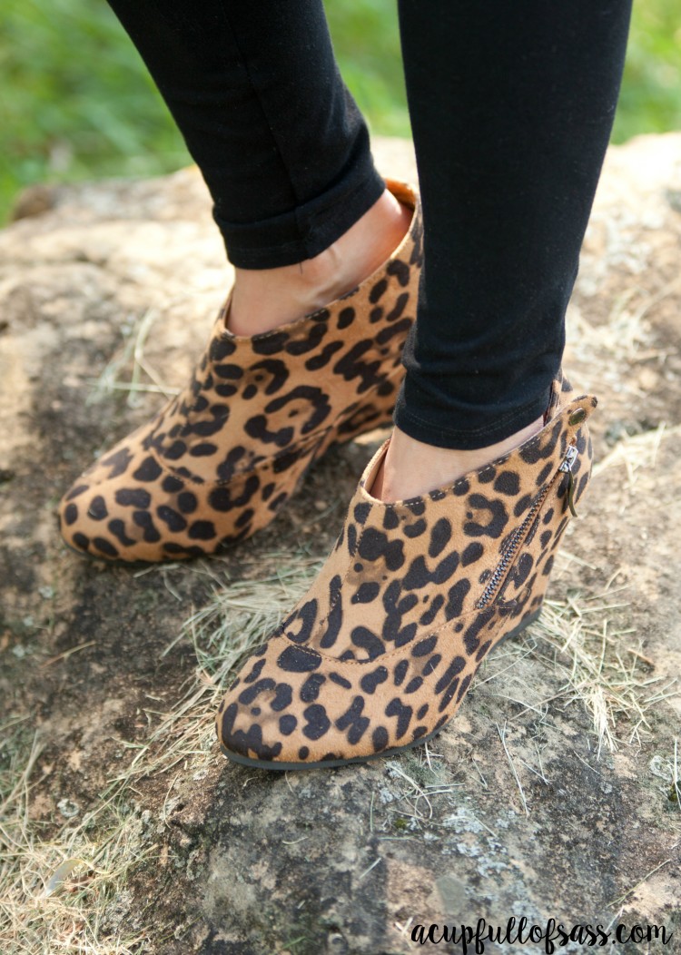 Leopard booties