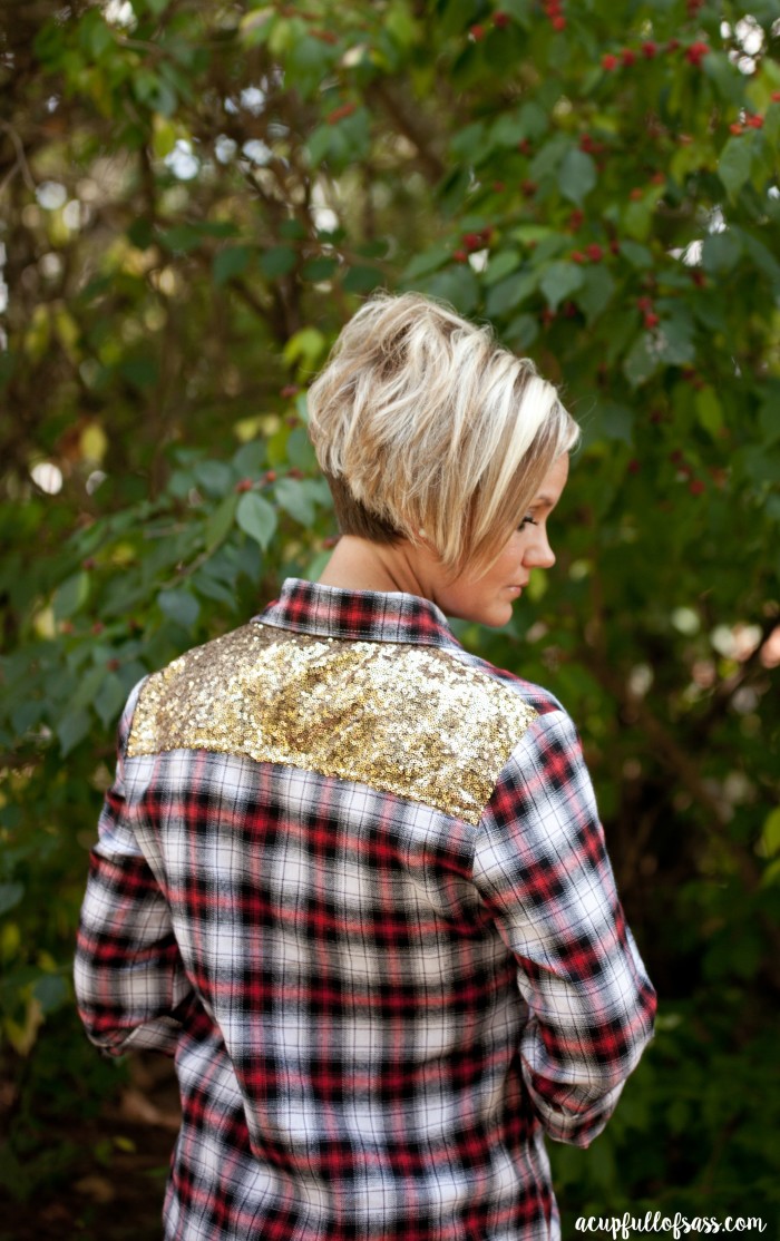 flannel+sequin+shirt