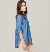 loft-petite-chambray-collarless-softened-shirt