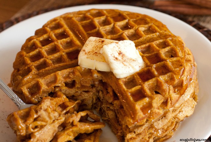 Easy Pumpkin Waffles