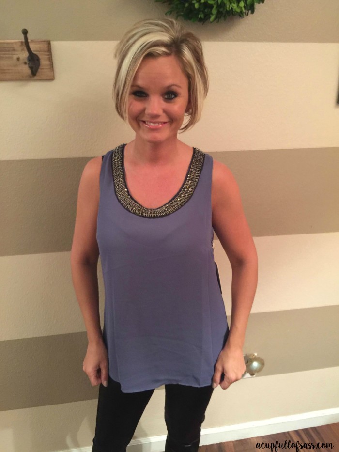 stitch fix purple top