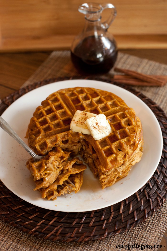 Easy Pumpkin Waffles