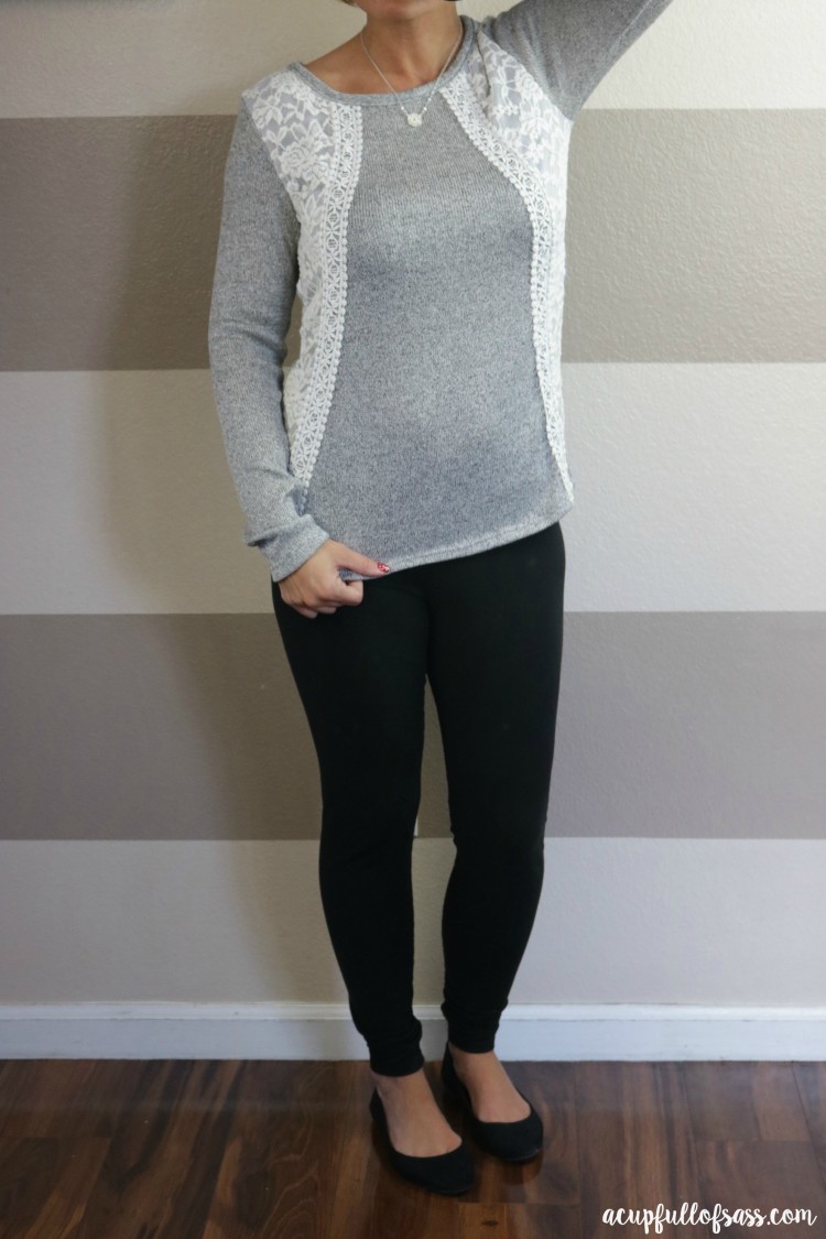Stitch Fix - Newberg Lace Front Panel Knit from Papermoon