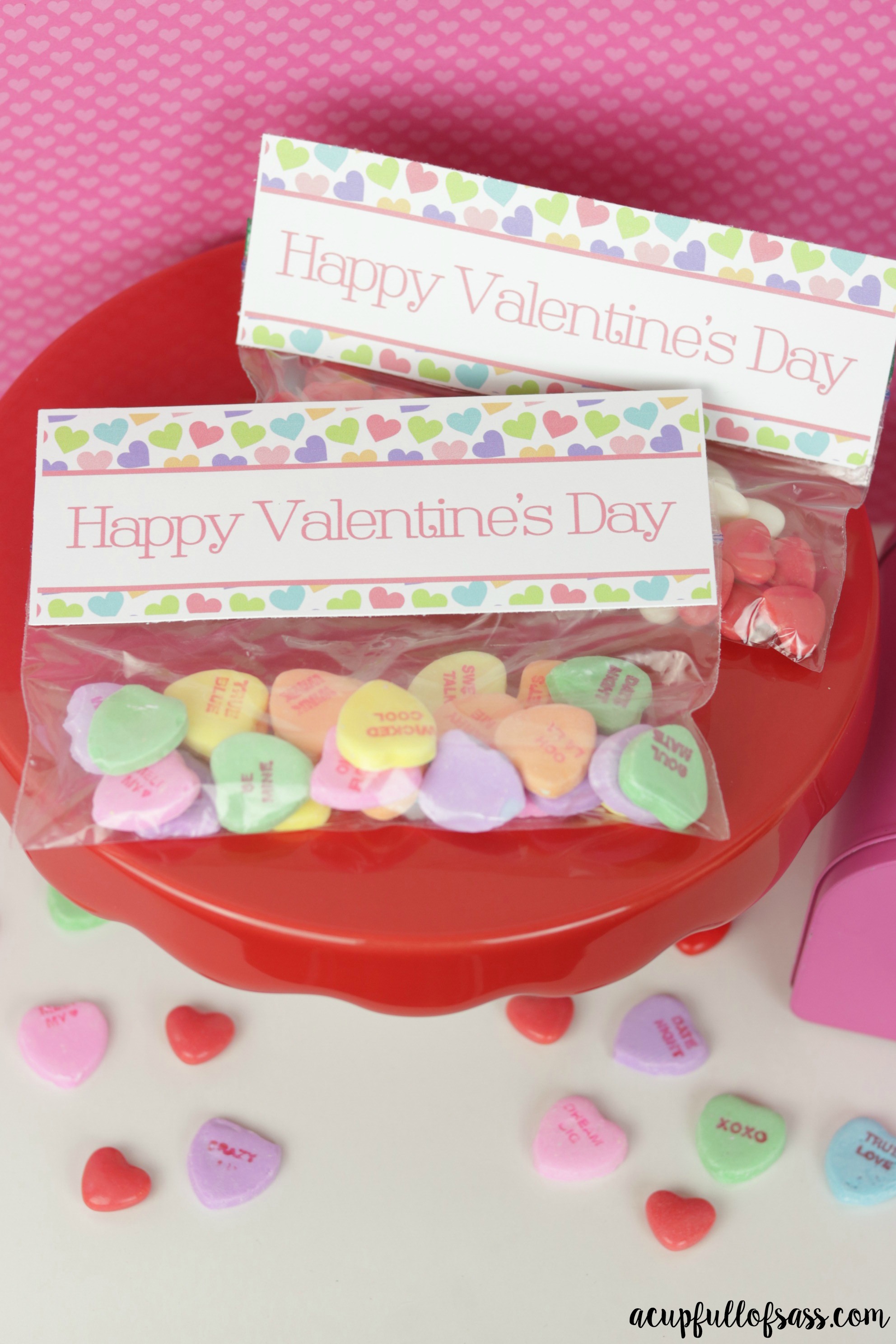 Valentine's Day Printable Treat Bag Toppers
