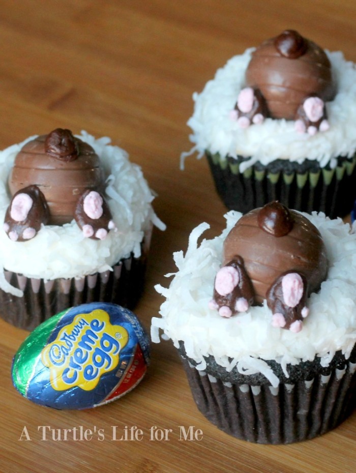 Cadbury bunny cupcakes