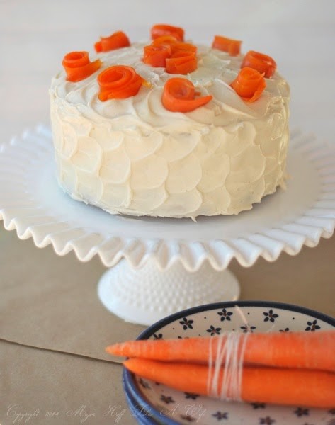 Cinnamon Cream Cheese Frosted Carrot Cake