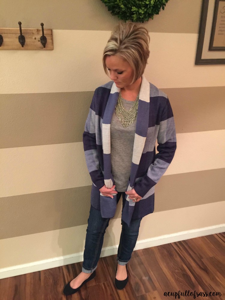 STITCH FIX Syn Open Cardigan by Leo & Nicole