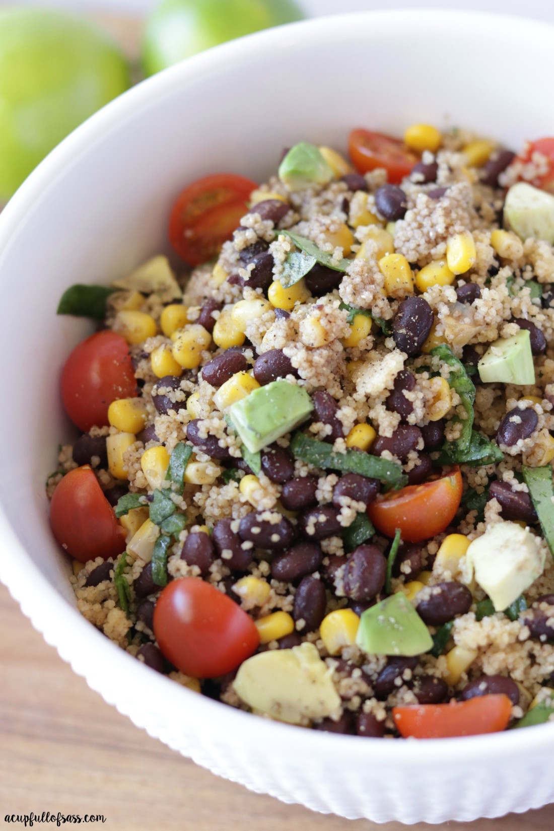 Black Bean and Couscous Salad - A Cup Full of Sass