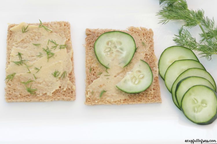 Cucumber Hummus Sandwich