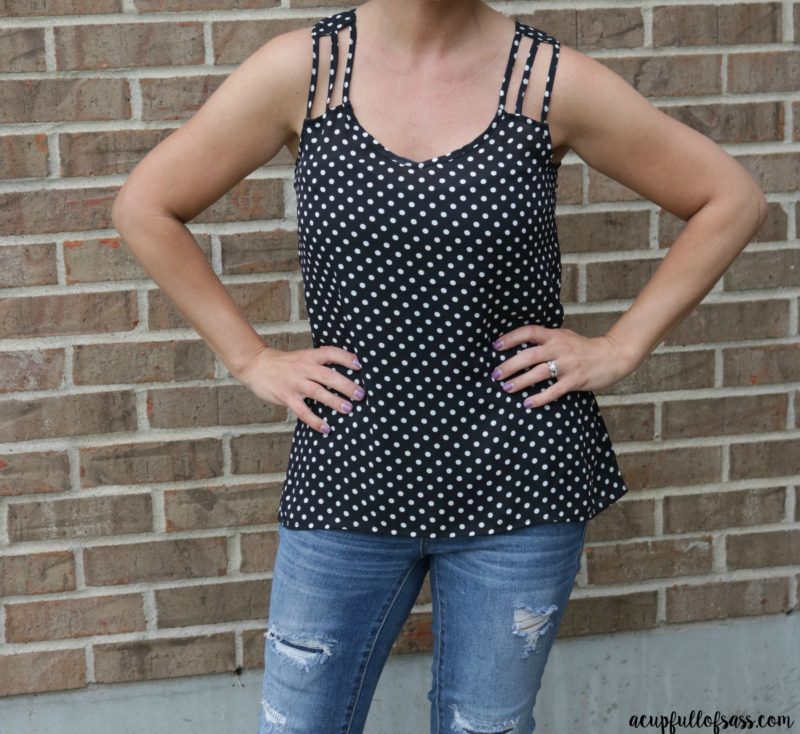 Stitch Fix Papermoon Benette Multi Strap Blouse