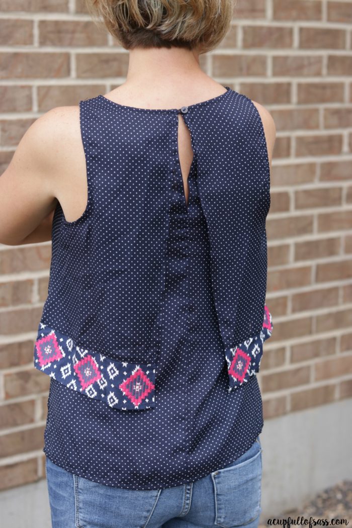 Katherine Split Back Top Skies are Blue Stitch Fix