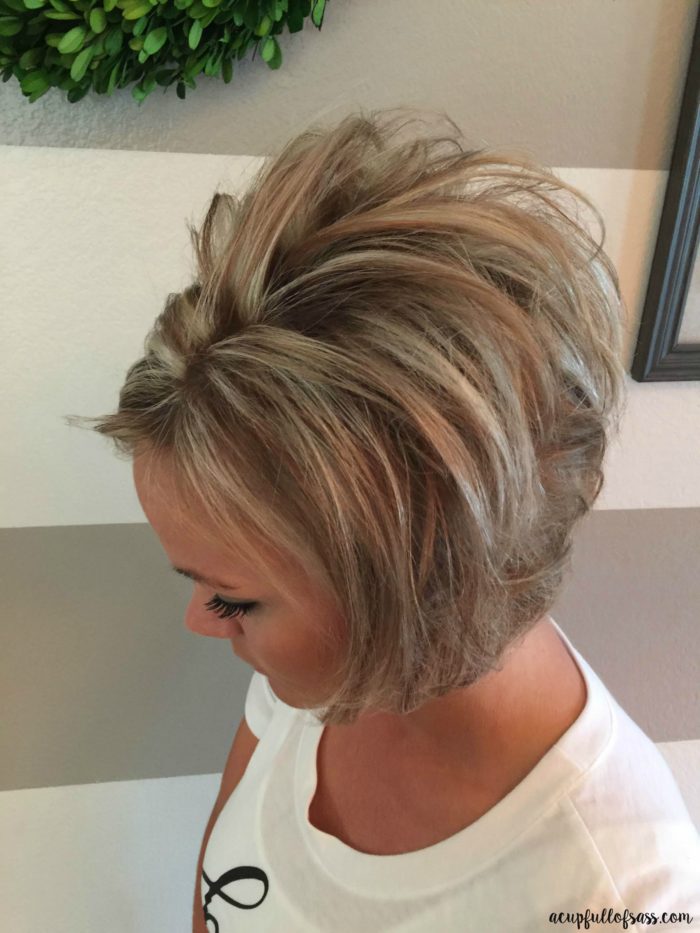 Easy Short Hairstyle with Fall Colors - A Cup Full of Sass