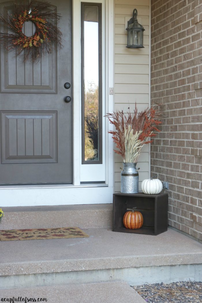 Easy Fall Porch Decor Ideas. - A Cup Full of Sass
