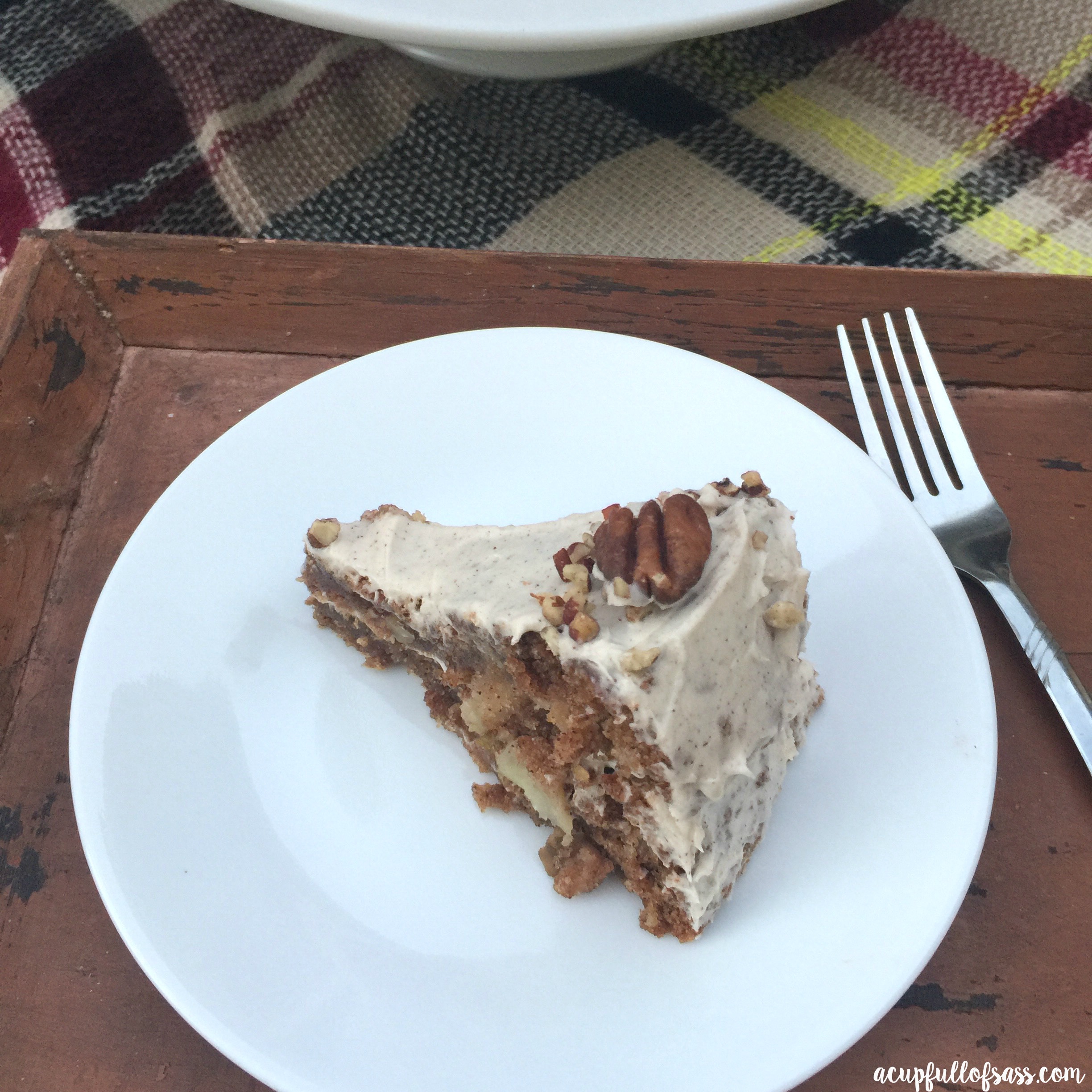 Apple Spice Cake with Cinnamon Cream Cheese Frosting