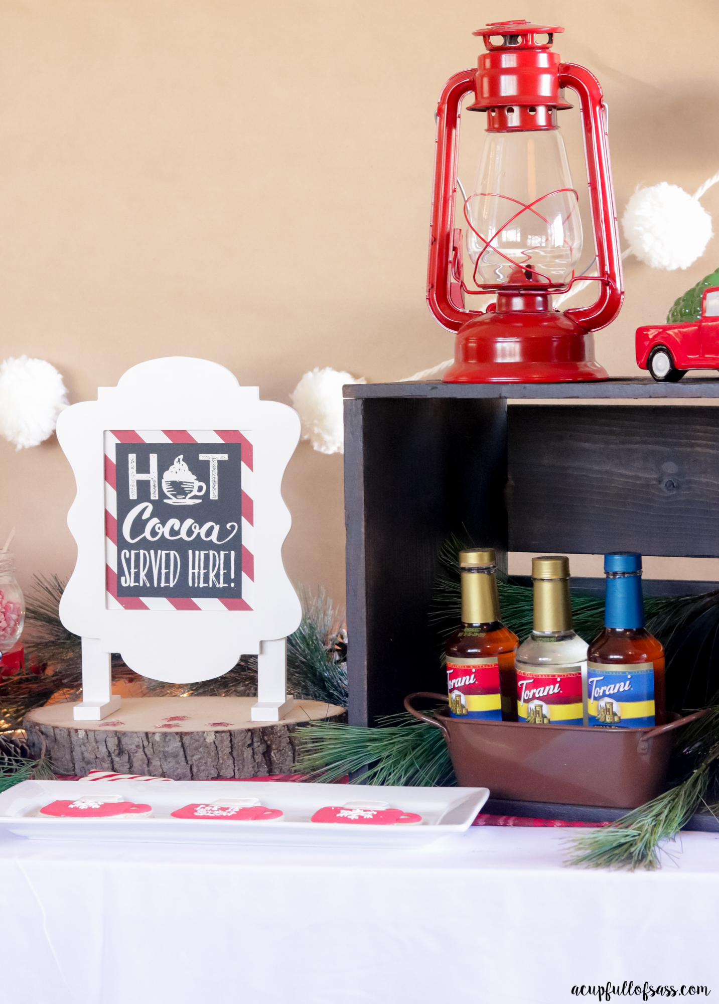 How to style a Hot Cocoa Bar 